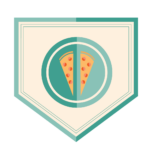 Half portion badge