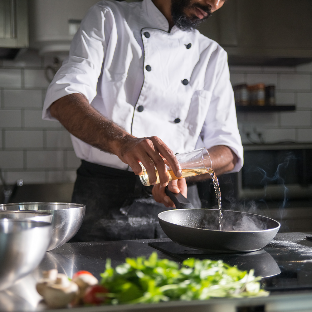 Chef cooking in the kitchen